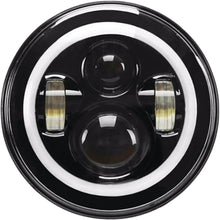High Definition 7" Led Headlig Full Halo Black