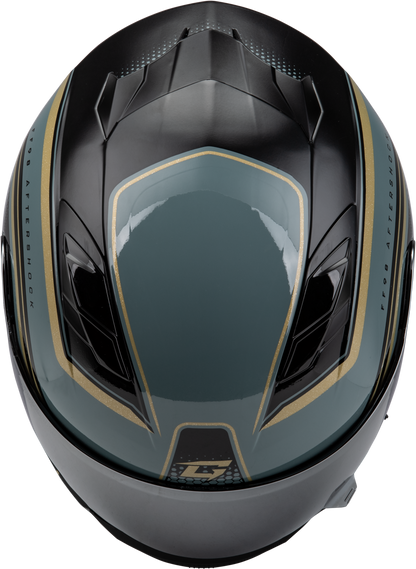 Ff 98 Aftershock Helmet Grey/Metallic Gold Md
