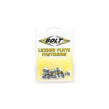 License Plate Bolts/Nuts Zinc Plated Steel 4/Pk