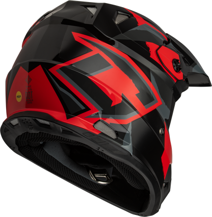 Mx 96 Splinter Helmet Black/Red 2x