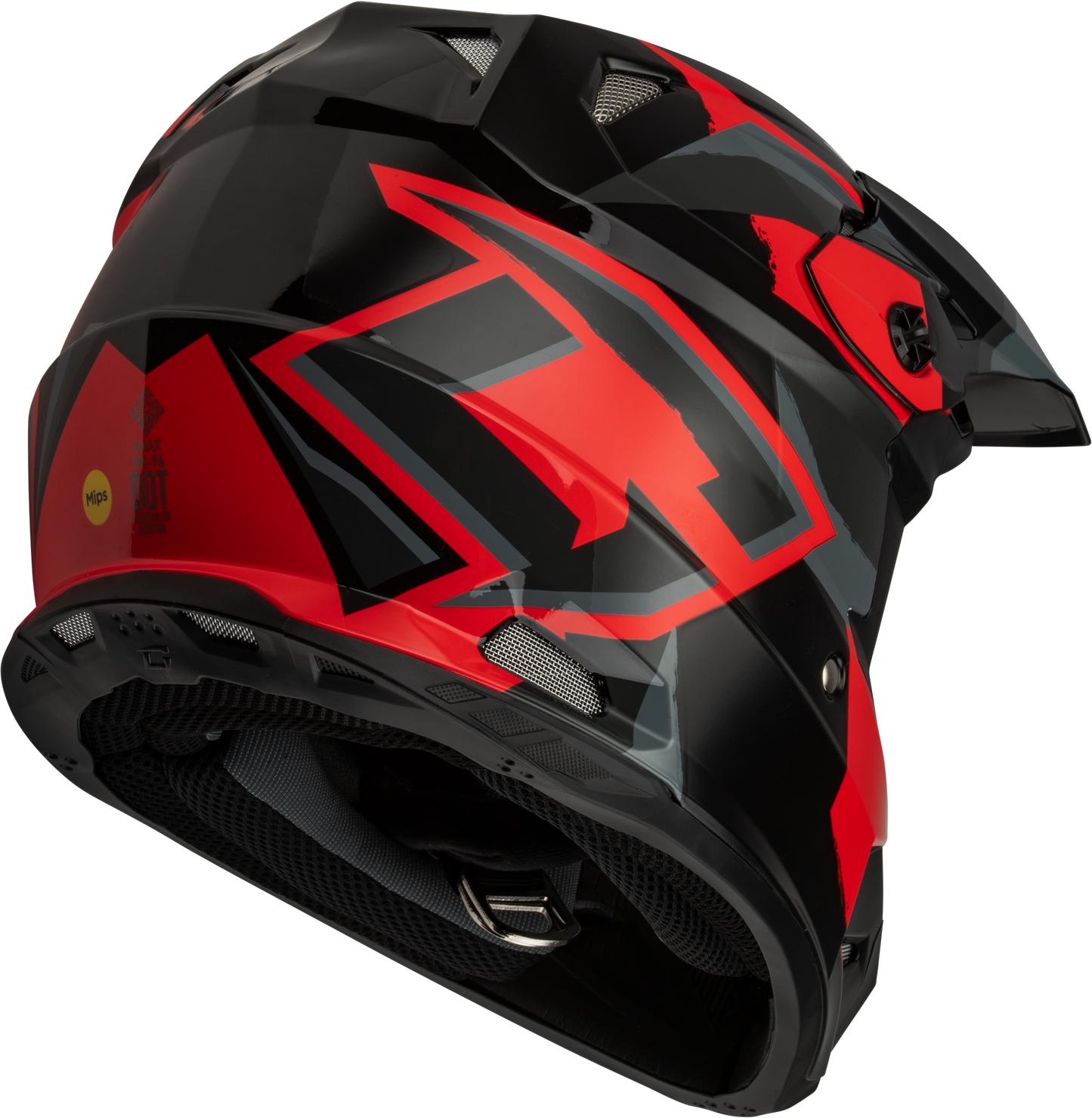 Mx 96 Splinter Helmet Black/Red Sm