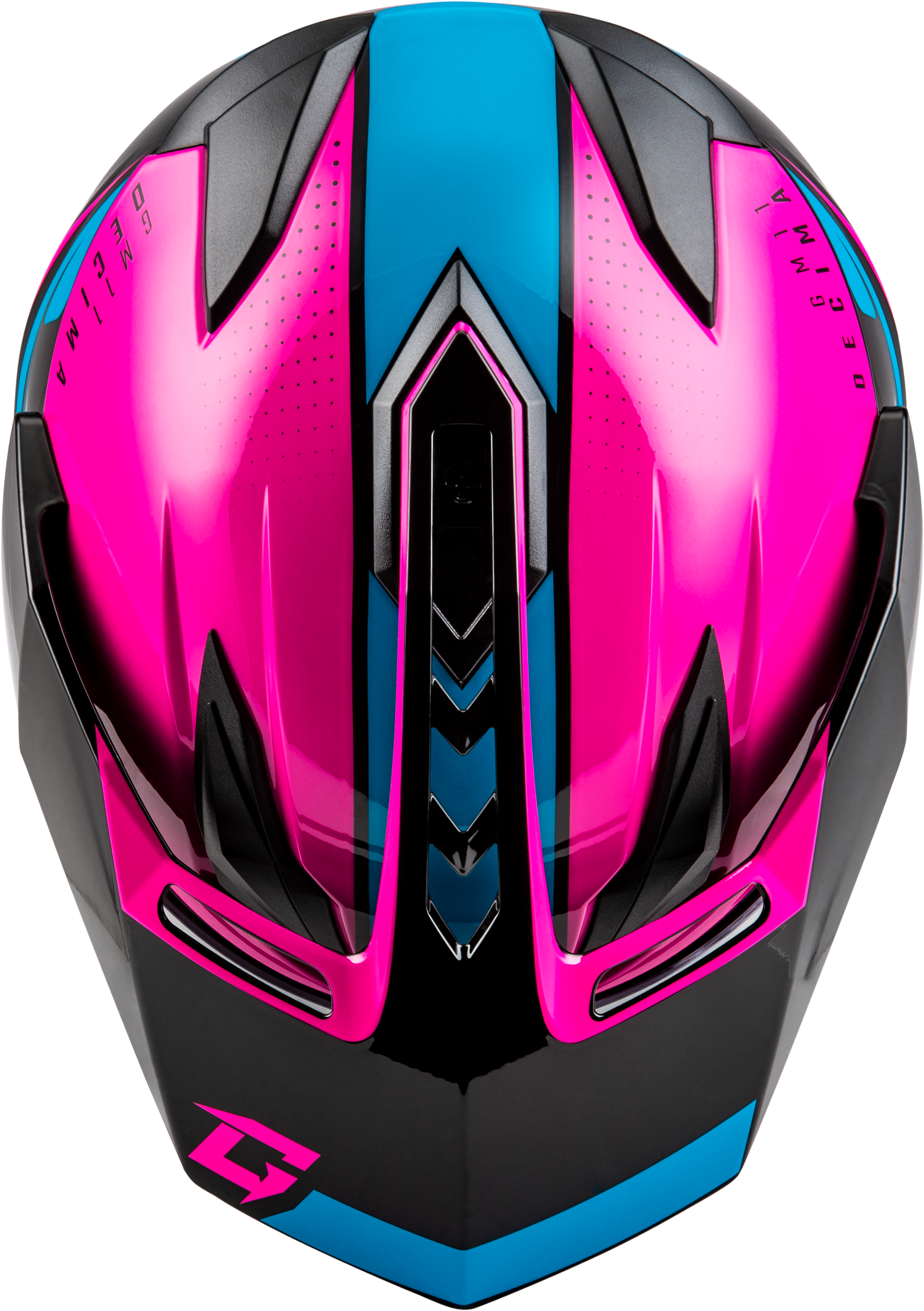 Gm 11 Decima Helmet Black/Pink/Blue Sm