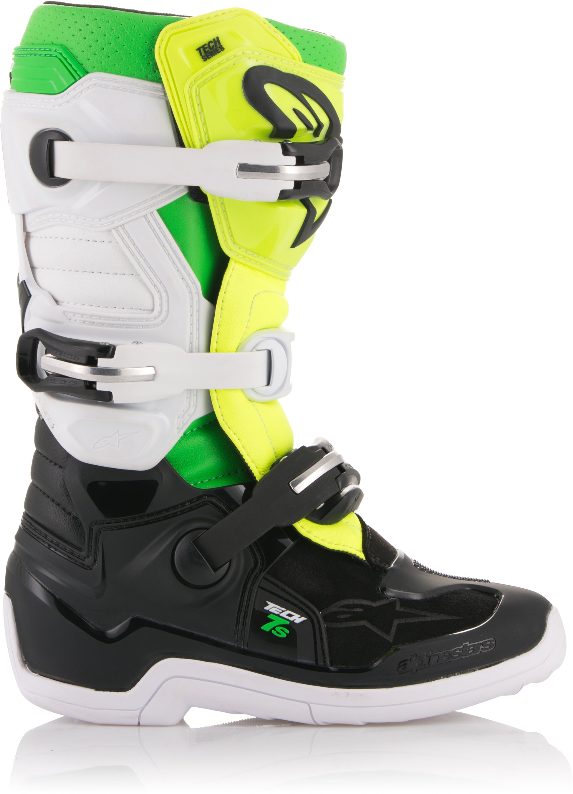 Tech 7s Prodigy Boots Black/White/Yellow Sz 06