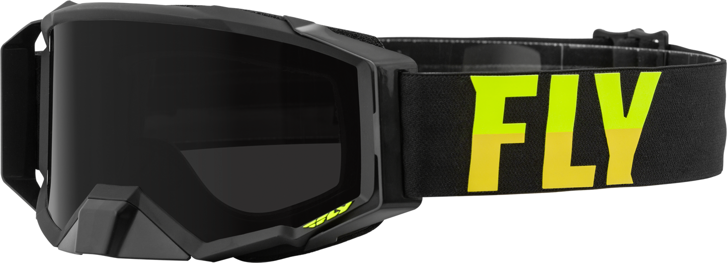 Zone Pro W/C Goggle Blk/Hi Vis W/Dark Smoke Hydro Lens