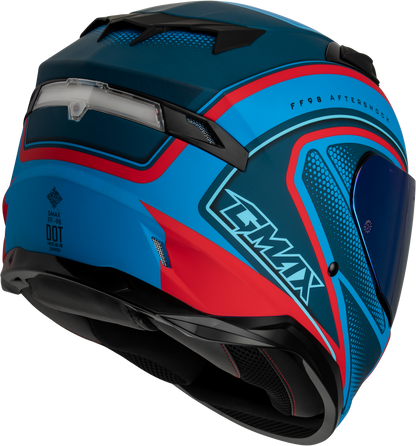 Ff 98 Aftershock Helmet Matte Blue/Red Sm