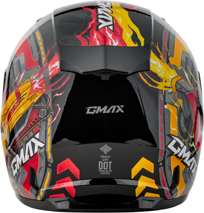 Gm 49y Charge Snow Helmet Black/Red/Yellow Ym