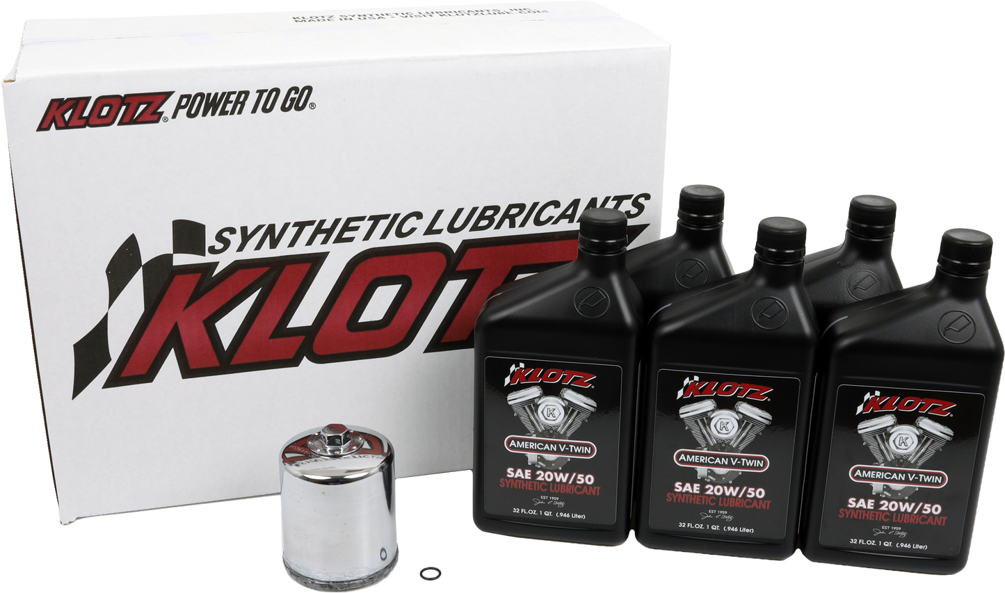 Basic Harley Davidson 5qt Synthetic Oil Change Kit