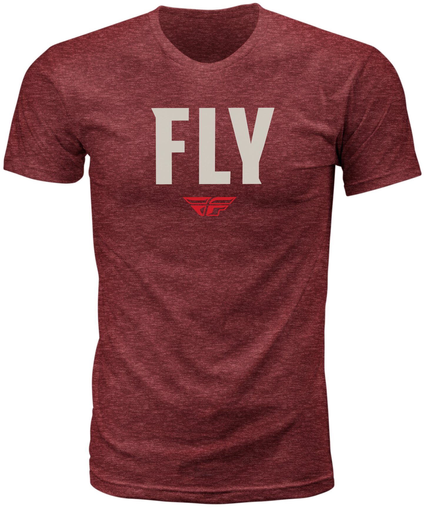 Fly Wfh Tee Red Heather Lg