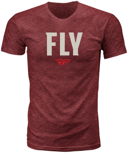 Fly Wfh Tee Red Heather Lg