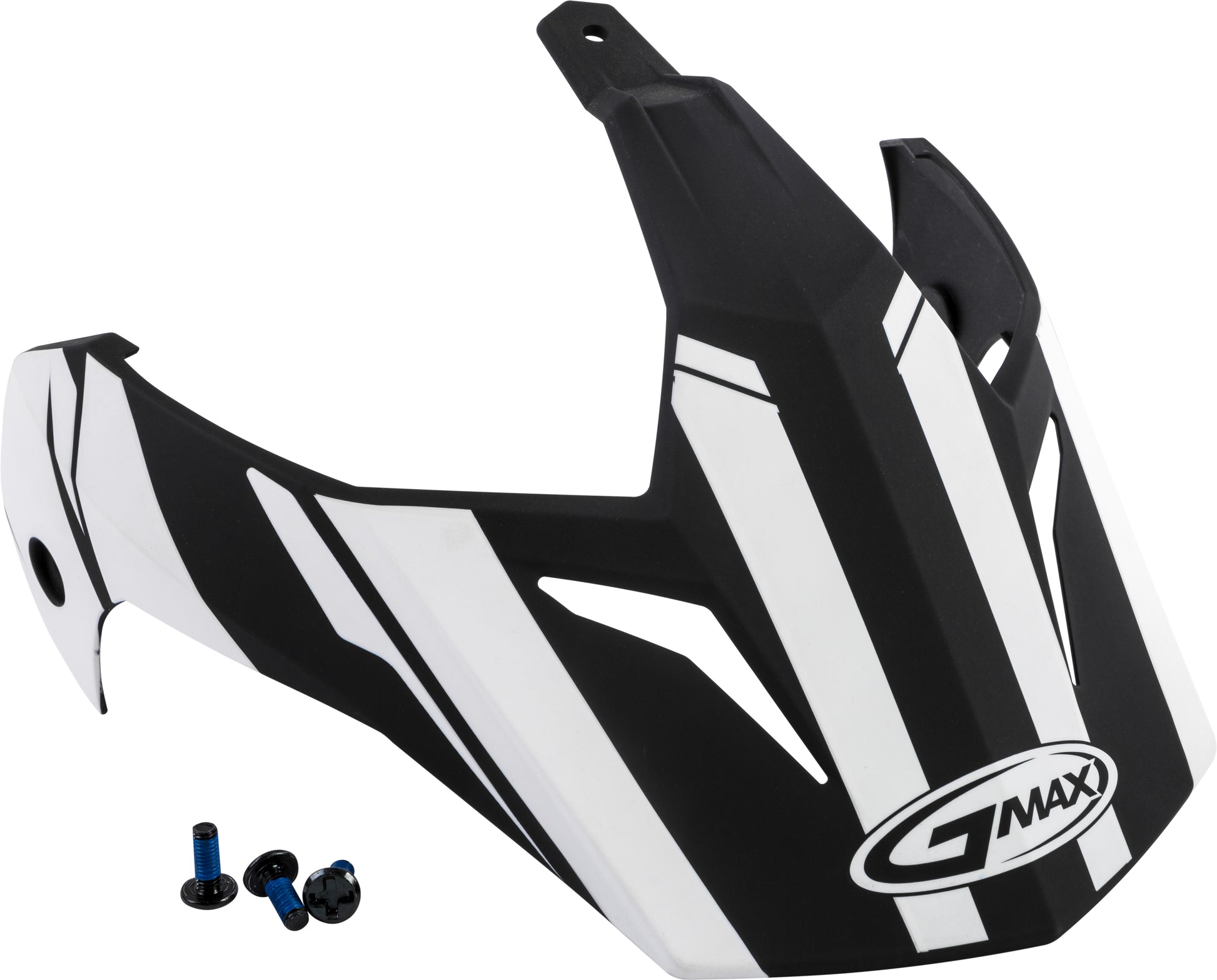 Visor Vertical Black/White W/Screws Gm 11