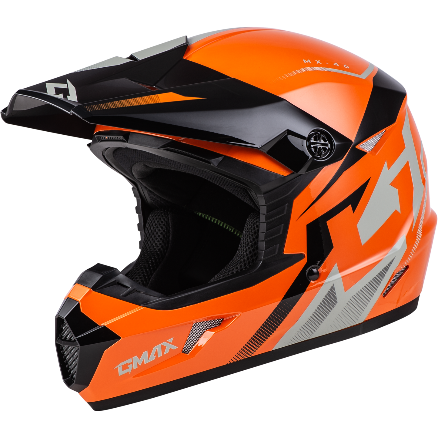 Mx 46 Compound Helmet Orange/Black/Grey Ys