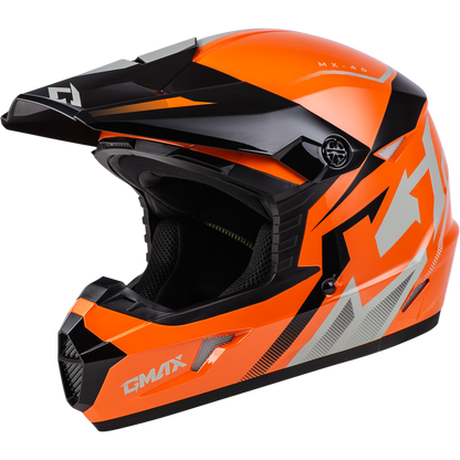 Mx 46 Compound Helmet Orange/Black/Grey Ys