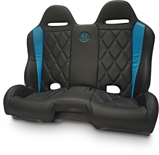 BS SAND Performance Seat - Big Diamond - Black/Titanium Blue - Maverick X3 '16-'20 PEBETBBDC