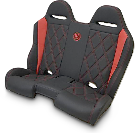 BS SAND Performance Bench Seat - Deep Orange - Maverick X3 '16-'20 PEBEDOBDC