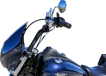 THRASHIN SUPPLY CO. Handlebar Risers - Pull Back - 9-1/2" - Black TSC-9525-1
