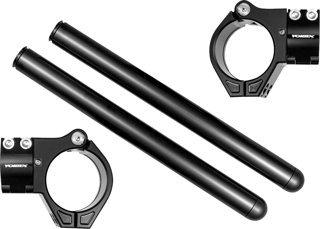 VORTEX Replacement Clip-On Handlebar - Zero Offset - Black CLR004K