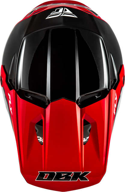 Kinetic Dbk Helmet Black/Red/Grey Xl