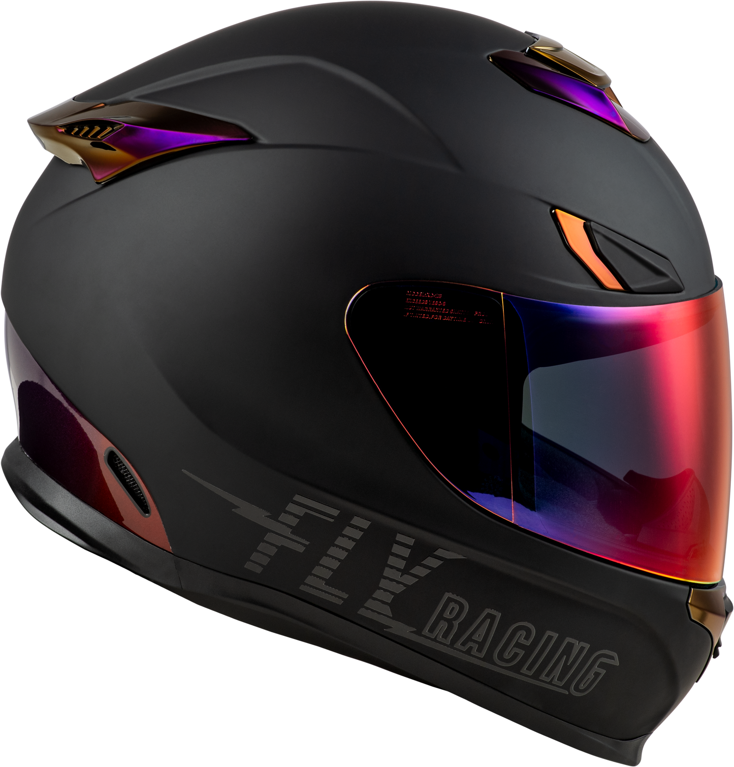 Sentinel Recon Helmet Matte Black/Purple Chrome Md