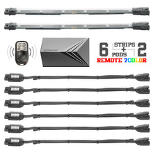 8pc 7 Color Remote