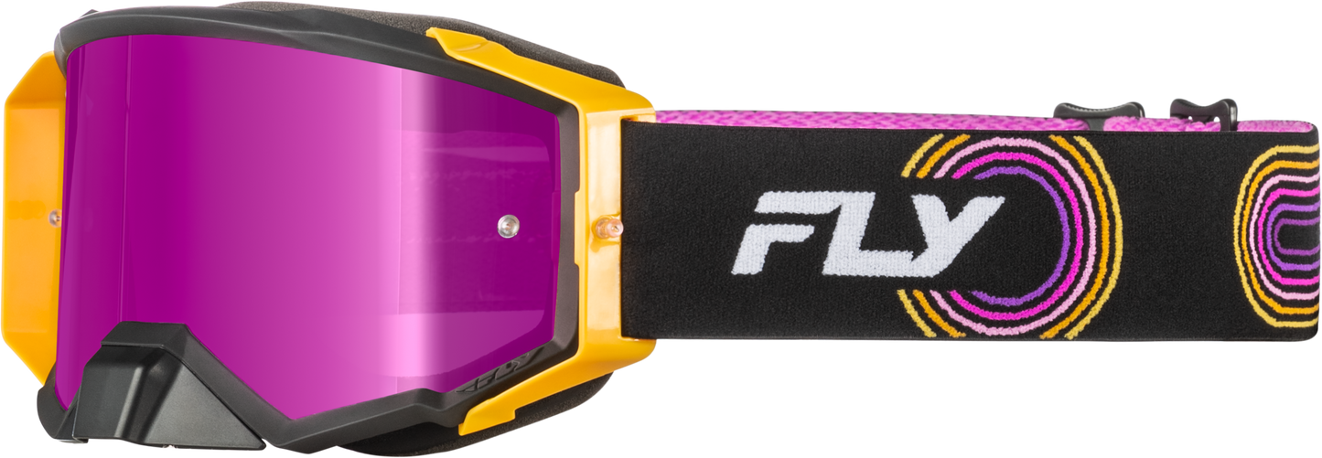 Zone Elite Goggle Blk/Yel/Pur W/ Magenta Mirror/Smoke Lens