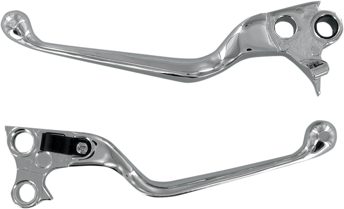 DRAG SPECIALTIES Wide Blade Lever Set - Chrome H07-0574