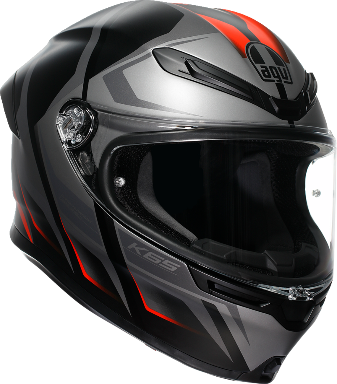 AGV K6 S Helmet - Karve - Matte Black/Gray/Red - XL 2118395002-024-XL