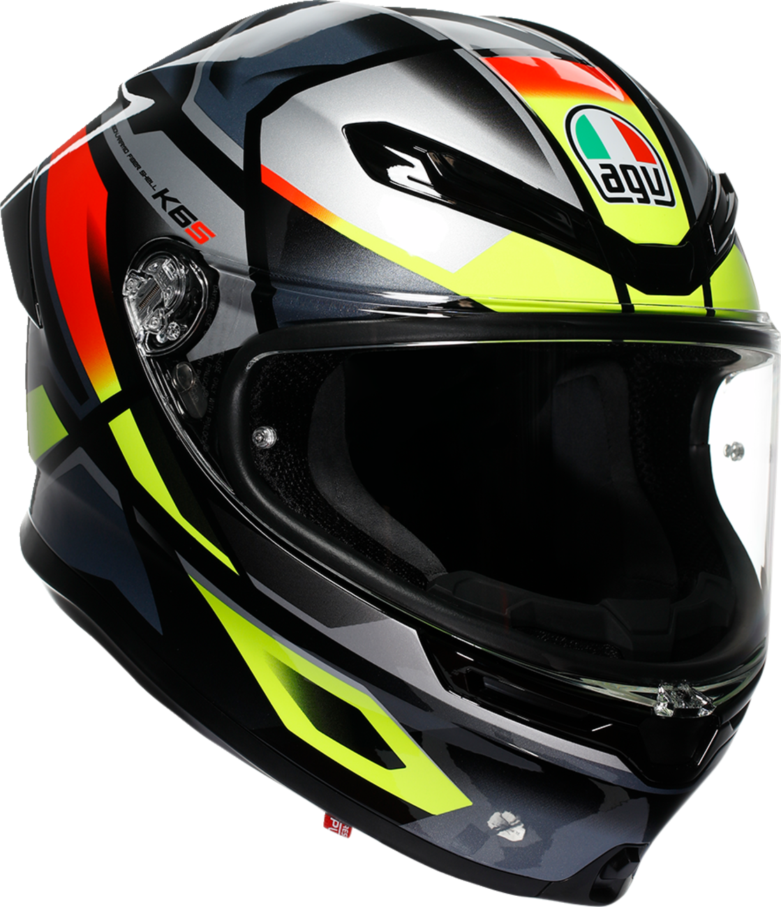 AGV K6 S Helmet - Erazer - Black/Red/Yellow Fluo - XL 2118395002-026-XL