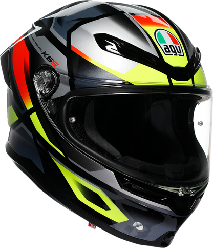 AGV K6 S Helmet - Erazer - Black/Red/Yellow Fluo - XL 2118395002-026-XL