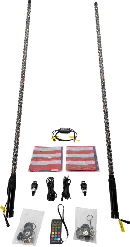 BRITE-LITES Whip Light - Multi-Function - 4' - Pair BL-WPEKIT4