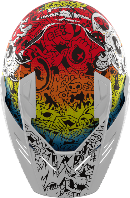 ICON Elsinore™ Helmet - Doodle 3 - White - Large 0104-3440