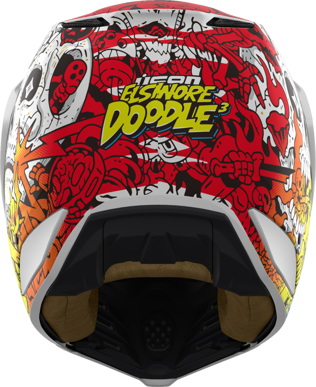 ICON Elsinore™ Helmet - Doodle 3 - White - Small 0104-3438