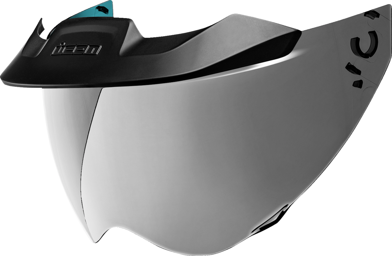 ICON MotoShield™ Shield - Domain™ - Warboy Chrome 0130-1326