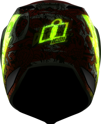 ICON Elsinore™ Helmet - Doodle 3 - White - 2XL 0104-3442