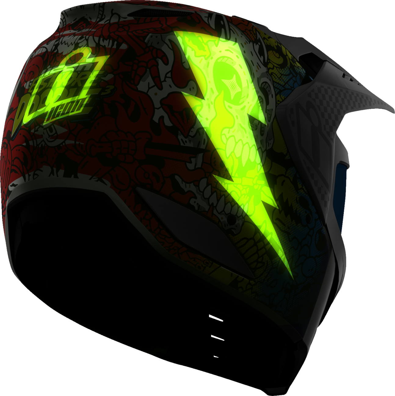 ICON Elsinore™ Helmet - Doodle 3 - White - 2XL 0104-3442