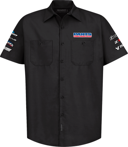 THROTTLE THREADS Parts Unlimited House 25 Shirt - Black - 5XL PSU38ST24BK5R
