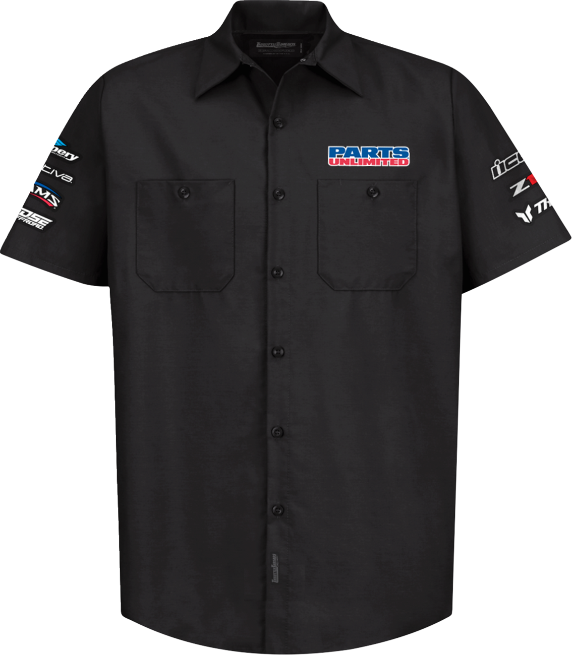 THROTTLE THREADS Parts Unlimited House 25 Shirt - Black - Large PSU38ST24BKLR