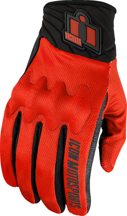 ICON Anthem3™ Gloves - Red - 2XL 3301-4873