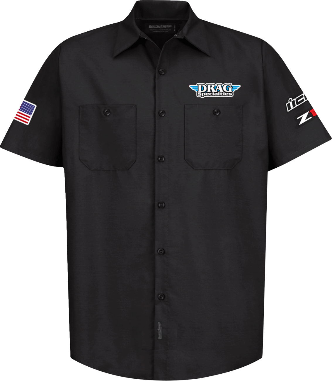 THROTTLE THREADS Drag Specialties House 25 Shirt - Black - Medium DRG32ST24BKMR