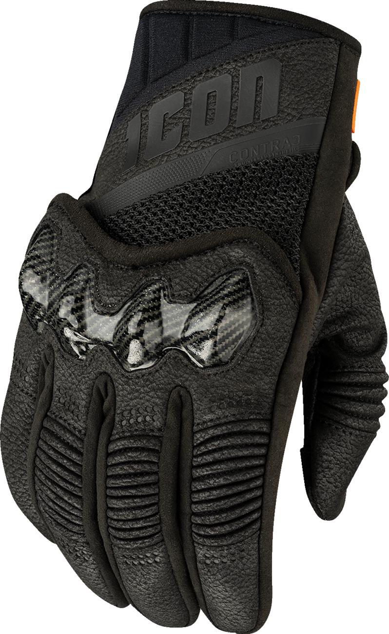 ICON Contra3™ Gloves - Black - Large 3301-4883