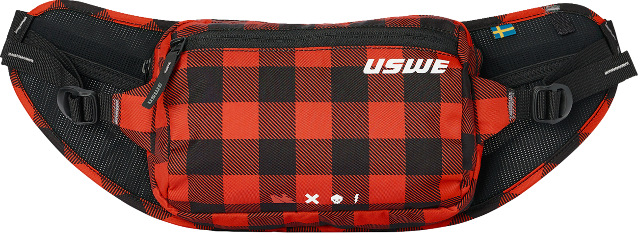 USWE Waist Hip Pack - 2L - Flannel Red 5202083048