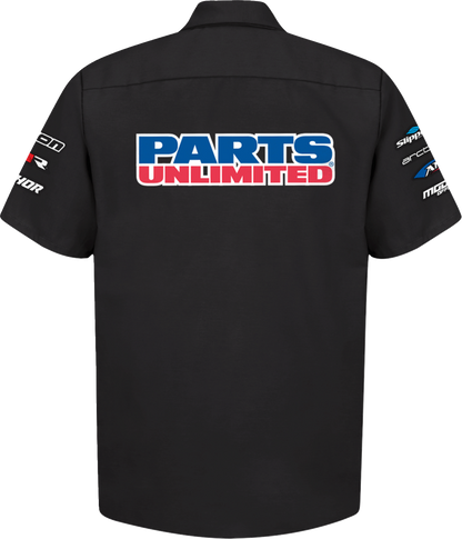 THROTTLE THREADS Parts Unlimited House 25 Shirt - Black - Medium PSU38ST24BKMR
