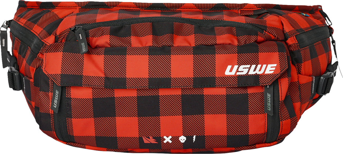 USWE Waist Hip Pack - 6L - Flannel Red 5206083048