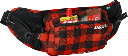 USWE Waist Hip Pack - 2L - Flannel Red 5202083048