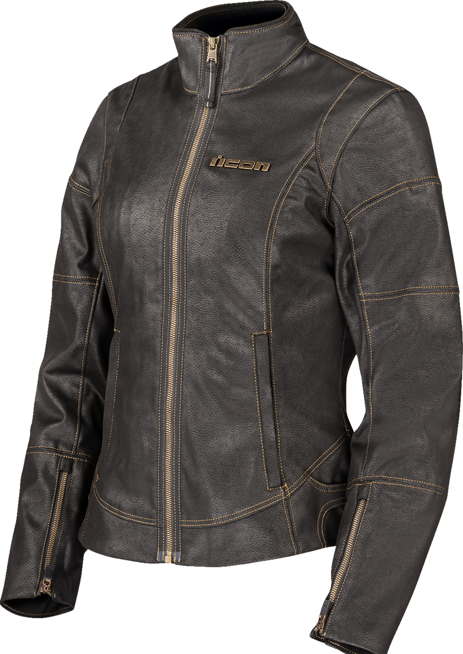 ICON Women's Tuscadero3™ Jacket - Black - Small 2822-1770