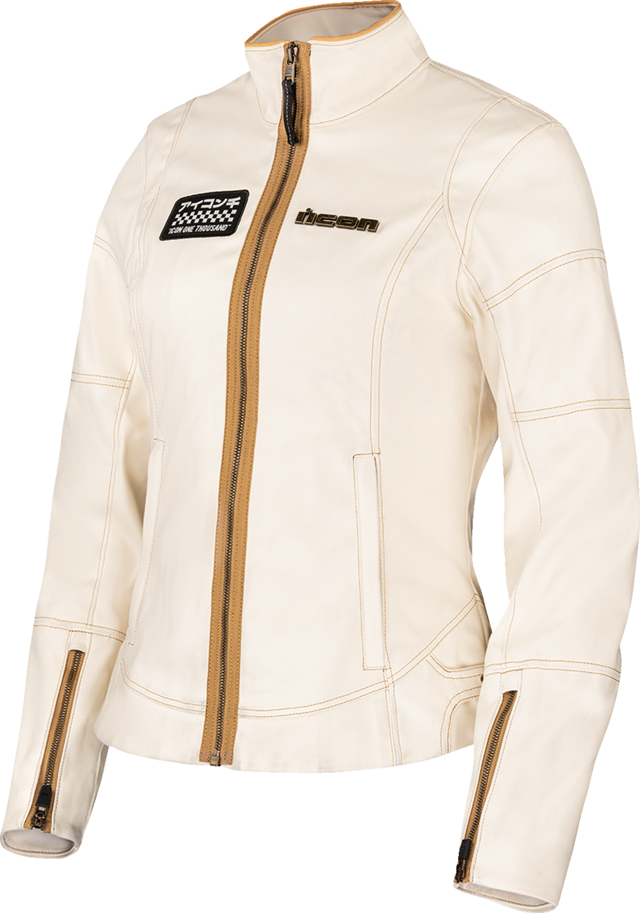 ICON Women's Tuscadero3™ Jacket - White - Small 2822-1776