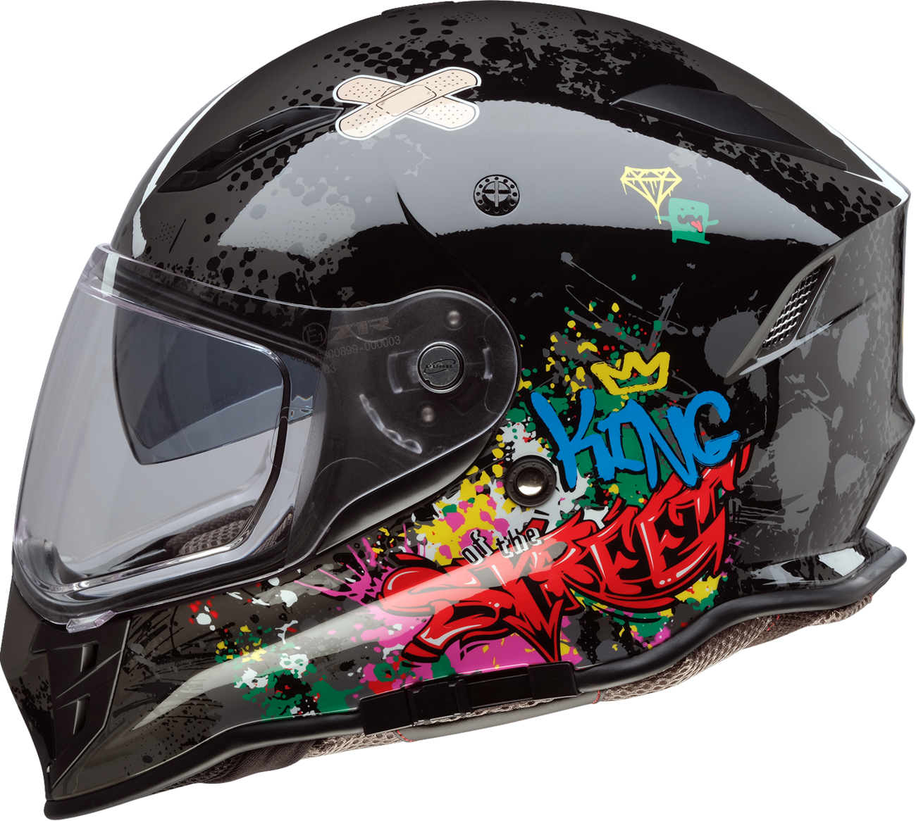 Z1R Nemesis Helmet - Distro - Gray - 2XL 0101-17862