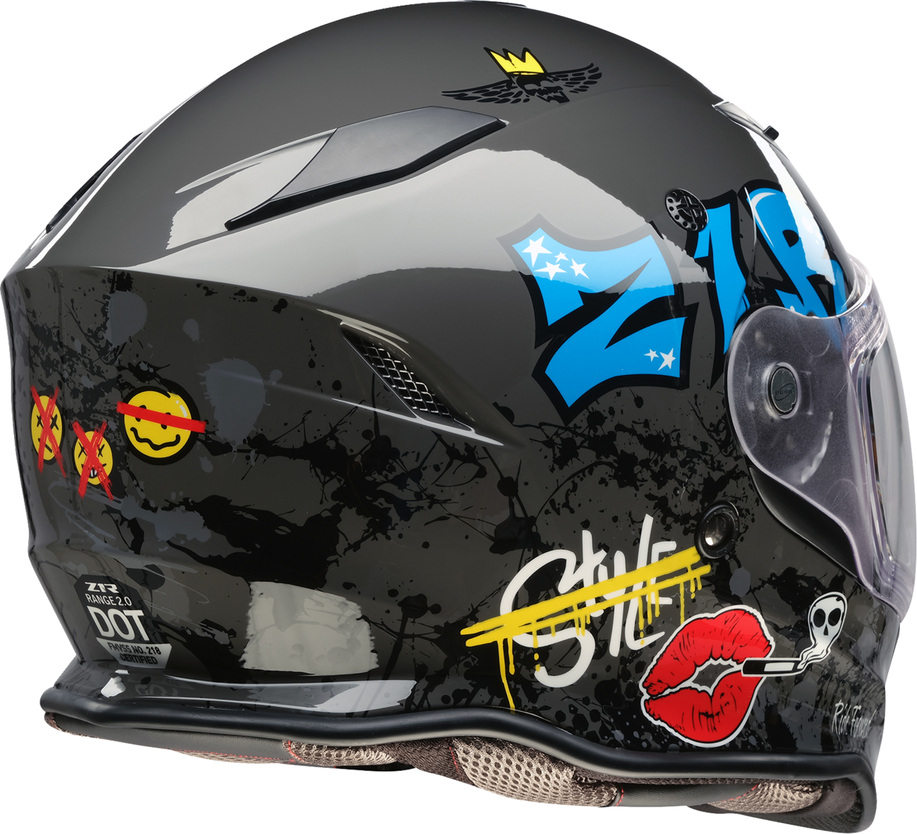 Z1R Nemesis Helmet - Distro - Gray - Medium 0101-17859