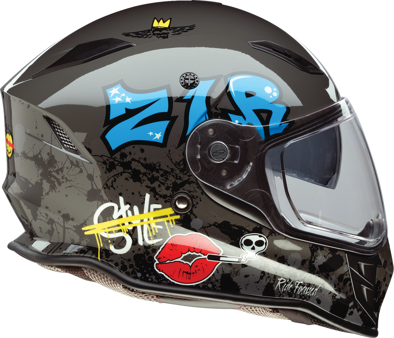 Z1R Nemesis Helmet - Distro - Gray - Small 0101-17858