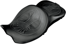 DANNY GRAY Longhaul 2Up Seat - Air - w/ Driver Backrest Capability - Drag Stitch w/ Gray Thread - FL '08-'23 21-413DAIR