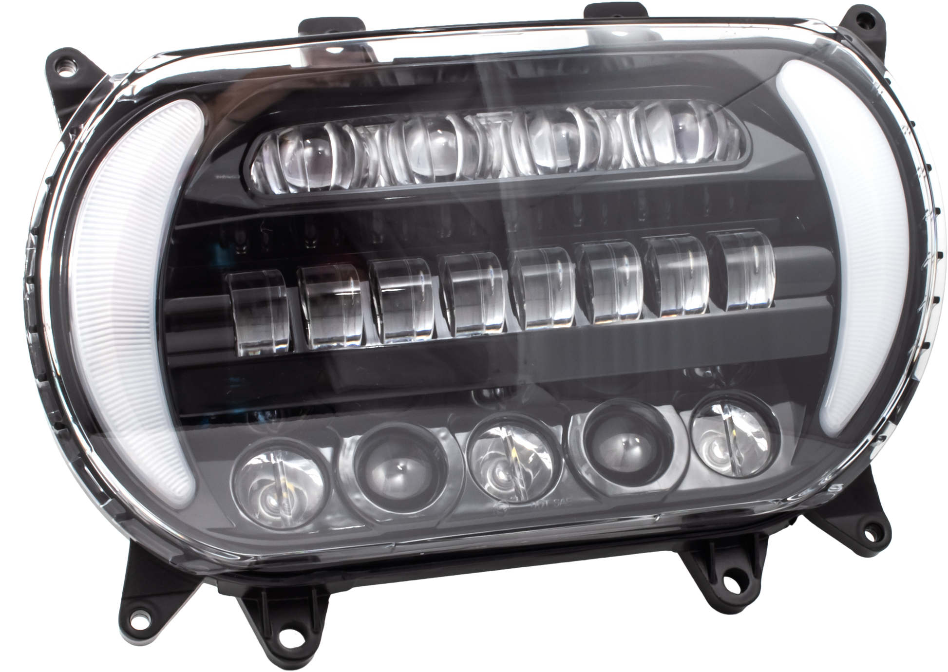 Led Sharktooth W/ Turns Blk/Chr Fltr `15 Up